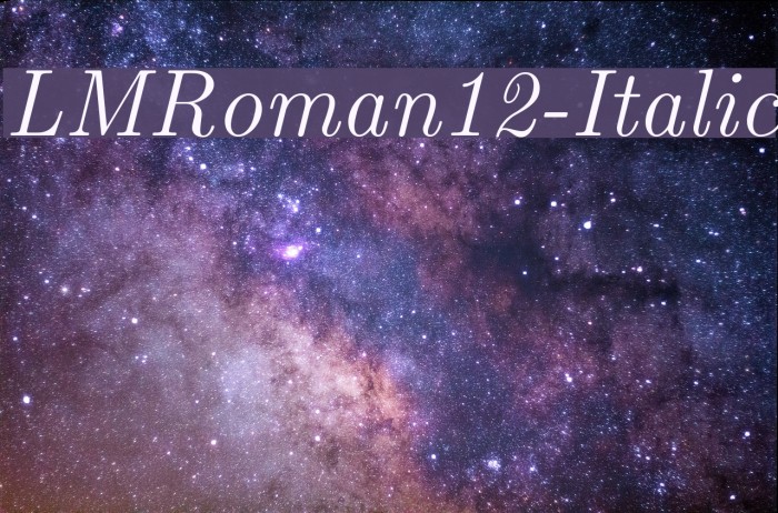 LMRoman12-Italic Font examples