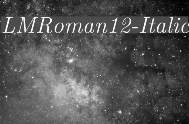LMRoman12-Italic Example 2
