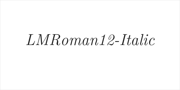 LMRoman12-Italic Logo