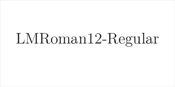 LMRoman12-Regular Logo