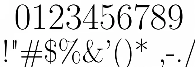 LMRoman17-Regular Font OTHER CHARS