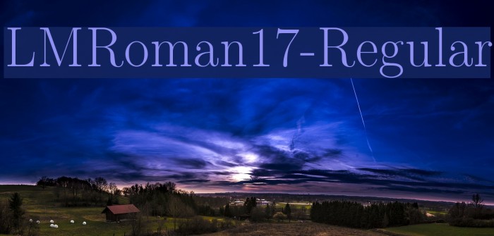 LMRoman17-Regular Font examples