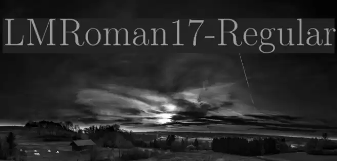 LMRoman17-Regular Font examples