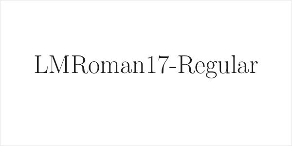 LMRoman17-Regular Logo