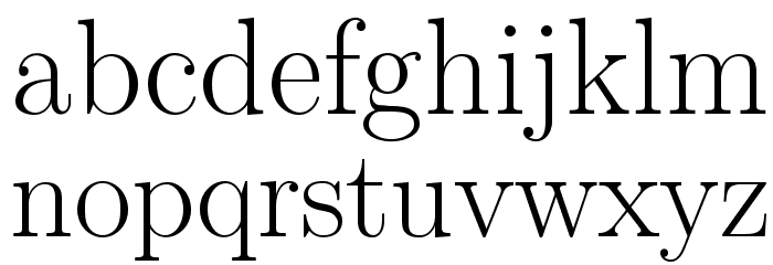 LMRoman17-Regular Font LOWERCASE