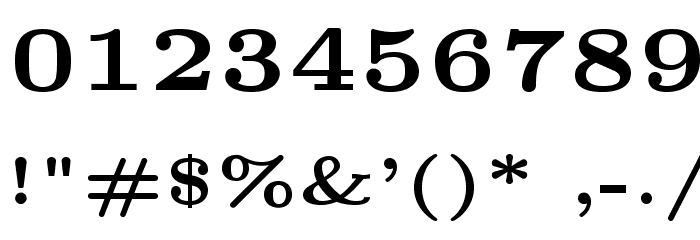 LMRoman5-Bold Font OTHER CHARS