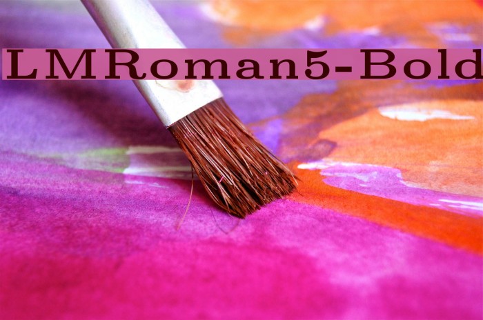 LMRoman5-Bold Font examples