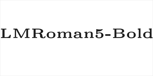 LMRoman5-Bold Logo