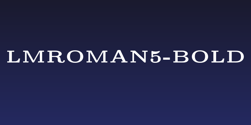 LMRoman5-Bold Social Header