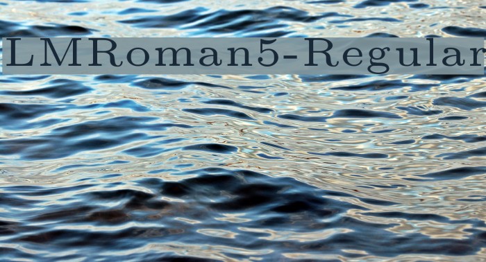 LMRoman5-Regular Font examples