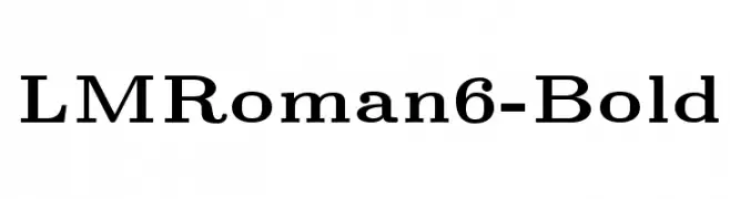 LMRoman6-Bold  नि: शुल्क फ़ॉन्ट्स डाउनलोड