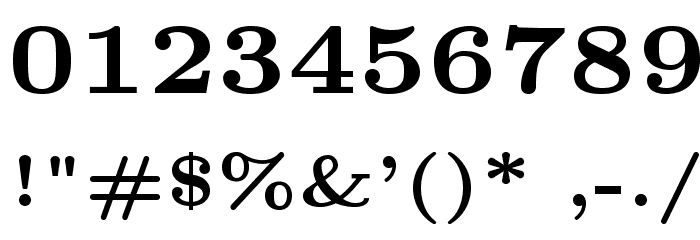 LMRoman6-Bold Font OTHER CHARS