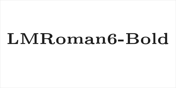 LMRoman6-Bold Logo