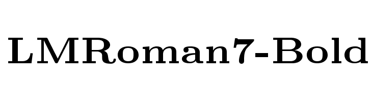 LMRoman7-Bold  لخطوط تنزيل