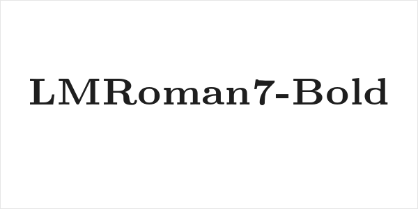 LMRoman7-Bold Logo