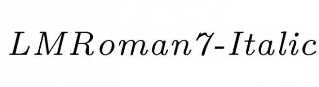 LMRoman7-Italic  Fuentes Gratis Descargar