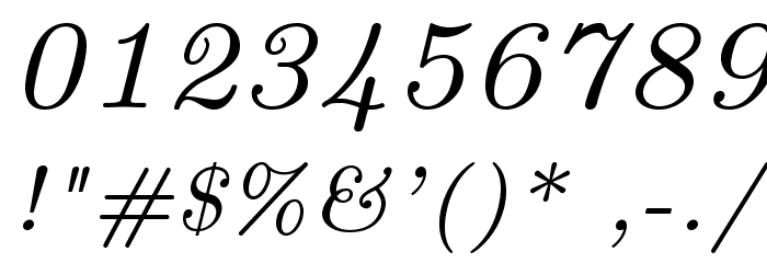 LMRoman7-Italic Font OTHER CHARS