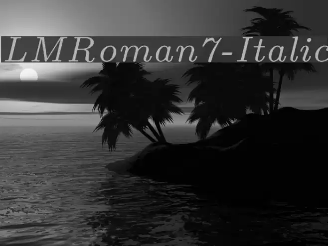 LMRoman7-Italic Font examples
