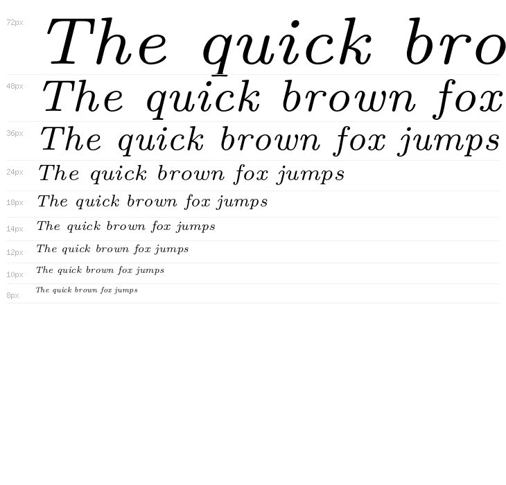 LMRoman7-Italic Waterfall