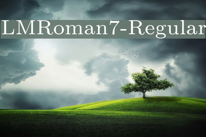 LMRoman7-Regular Font examples
