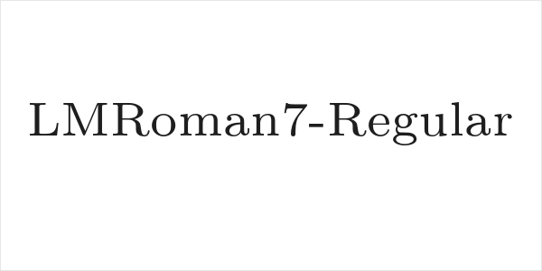 LMRoman7-Regular Logo