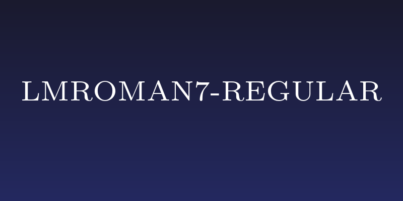 LMRoman7-Regular Social Header