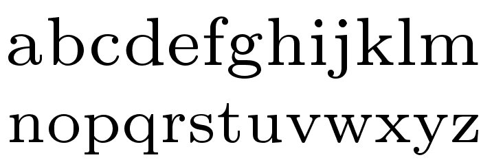 LMRoman7-Regular Font LOWERCASE