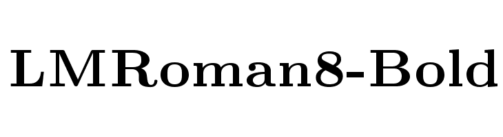LMRoman8-Bold Font