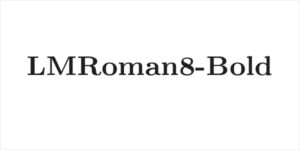 LMRoman8-Bold Logo