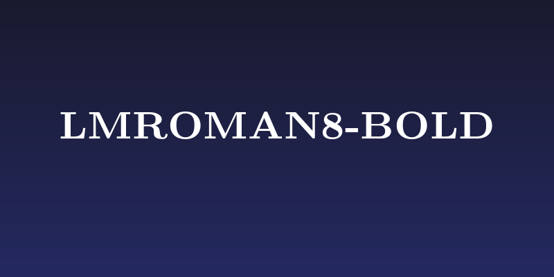 LMRoman8-Bold Social Header