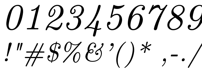 LMRoman8-Italic Font OTHER CHARS