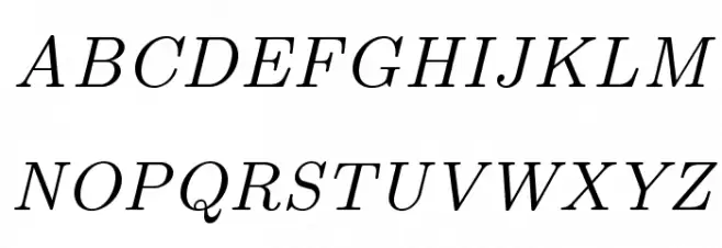 LMRoman8-Italic Fonte MAIÚSCULAS