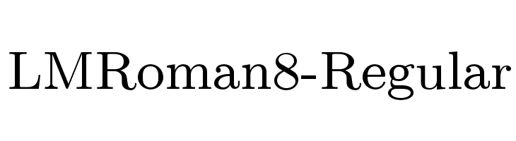 LMRoman8-Regular Font