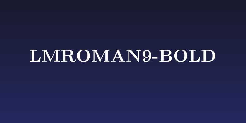 LMRoman9-Bold Social Header
