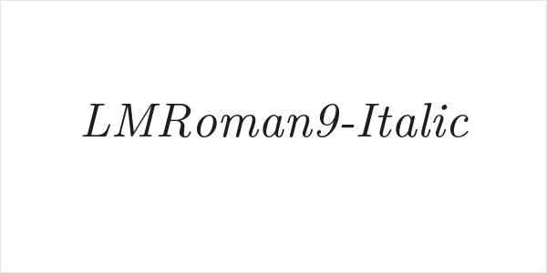 LMRoman9-Italic Logo