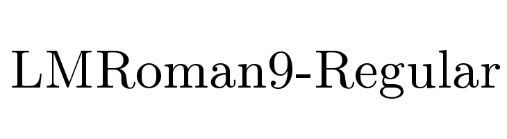 LMRoman9-Regular Font