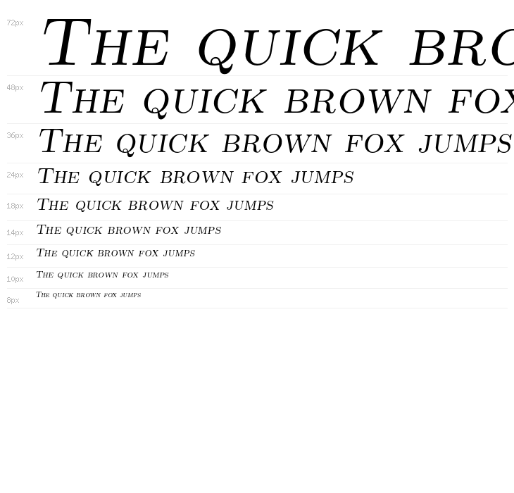 LMRomanCaps10-Oblique Waterfall