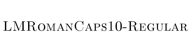 LMRomanCaps10-Regular Font