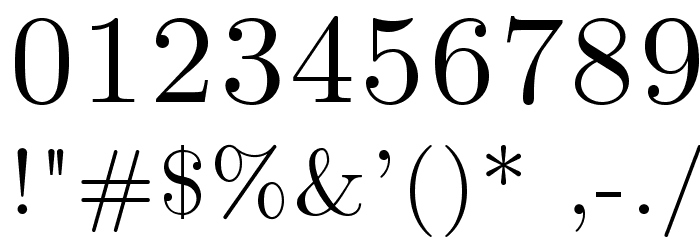 LMRomanCaps10-Regular Font OTHER CHARS