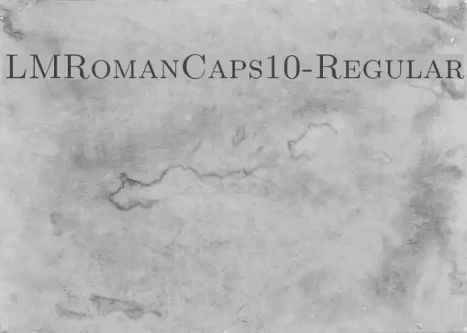 LMRomanCaps10-Regular Font examples