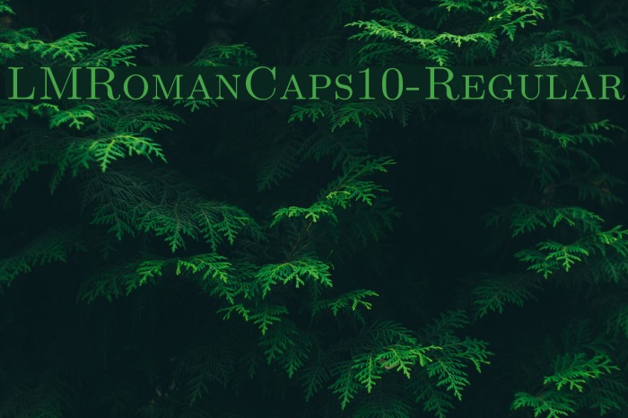 LMRomanCaps10-Regular Font examples