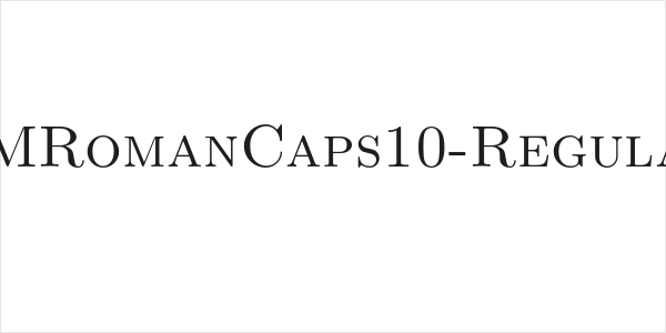 LMRomanCaps10-Regular Logo