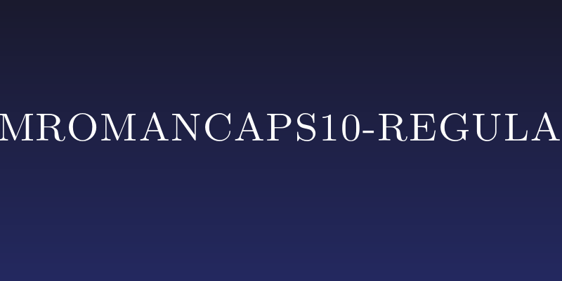 LMRomanCaps10-Regular Social Header