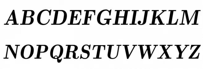LMRomanDemi10-Oblique フォント 大文字