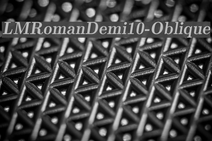 LMRomanDemi10-Oblique Font examples