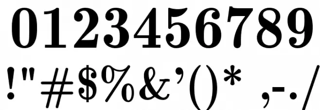 LMRomanDemi10-Regular Font OTHER CHARS