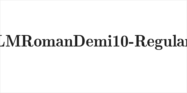LMRomanDemi10-Regular Logo