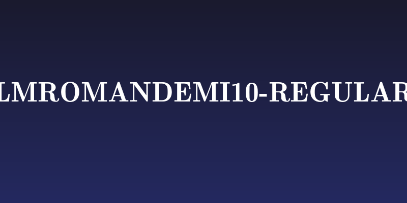 LMRomanDemi10-Regular Social Header