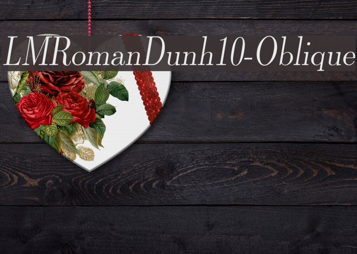 LMRomanDunh10-Oblique Font examples