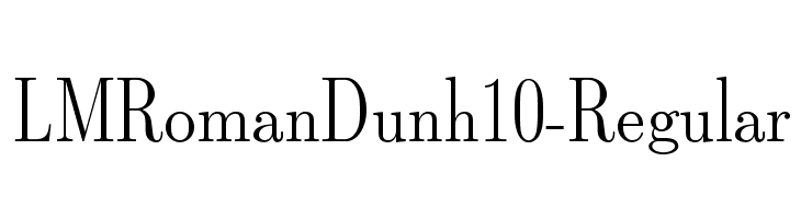 LMRomanDunh10-Regular Font